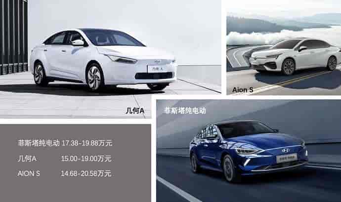 Aion S、幾何A“上門挑戰(zhàn)”，菲斯塔純電動(dòng)勝券幾何？